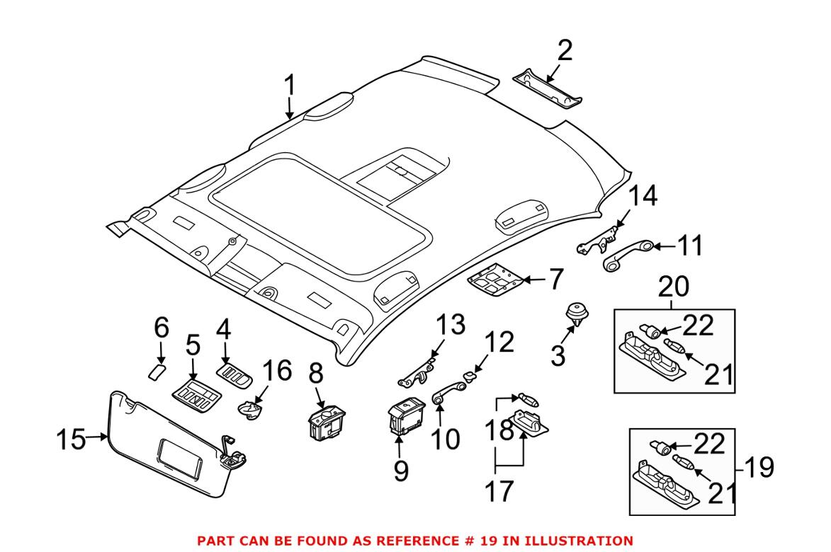 BMW Reading Light 63316962058